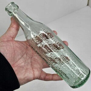 Old Glass Bottle Blackwood’s Winnepeg Antique Clear Glass BB Returnable Bottle